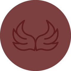 Ala Vector Line Maroon Circle Maroon