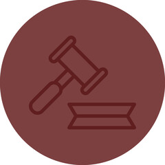 Law Vector Line Maroon Circle Maroon