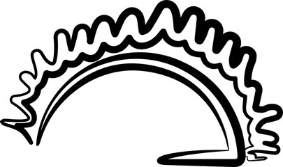 Hand painted sun, sunrise, sunset, sun rays