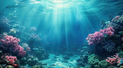Fototapeta premium Gorgeous underwater landscape