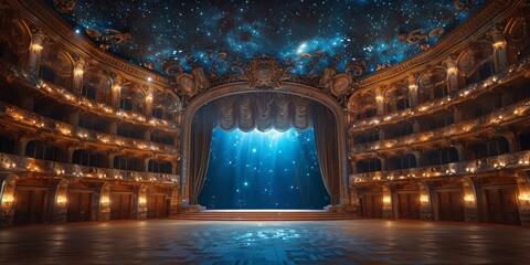 World Opera Day opera house with stage set, October 28th