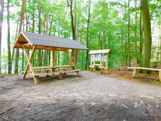 Rastplatz am Wander und Radweg