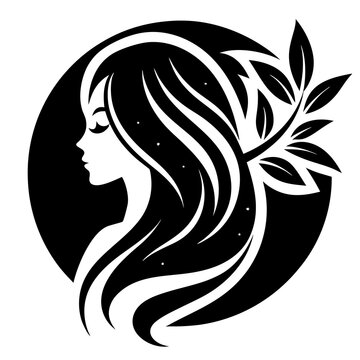 recommend clip art: beauty care logo design silhouette vector art illustration