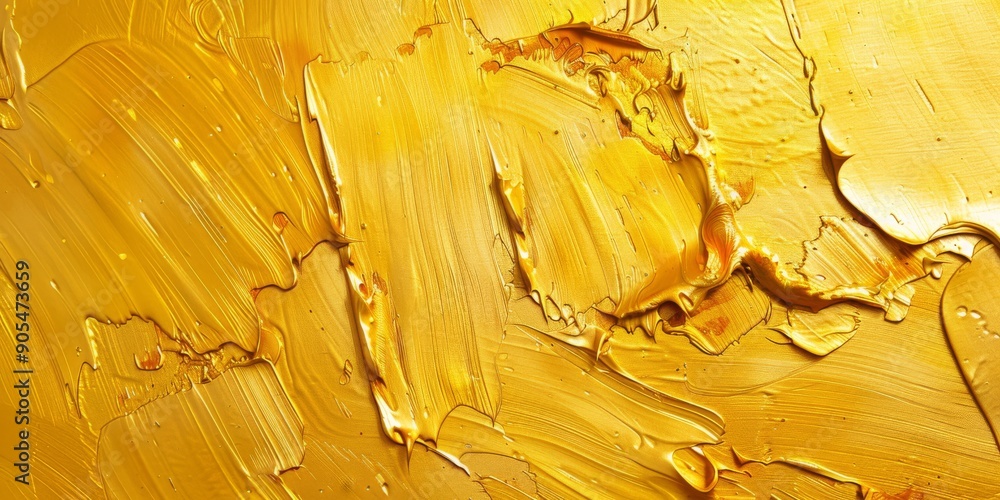 Poster an abstract golden texture that features rich color depth and visual appeal to viewers