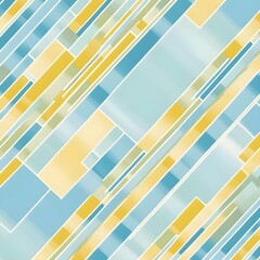 Obraz premium A bright and cheerful wallpaper featuring a diagonal pattern of blue and yellow colors 