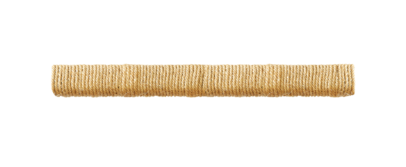 Hemp rope twisted isolated on transparent background.
(PNG File)
