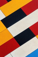 Fototapeta premium Geometric abstract pattern with vibrant colors and shapes