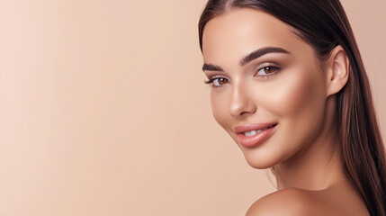 Naklejka premium Captivating Middle Eastern Woman Beauty Portrait