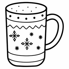 christmas mug perfect festive patterns christmas illustration
