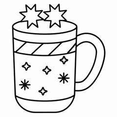 christmas mug perfect festive patterns christmas illustration