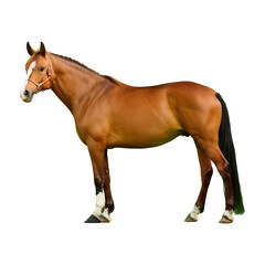Obraz premium horse standing majestically isolated on transparent background
