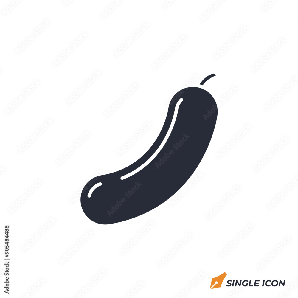 Poster cucumber icon vector illustration. cucumber symbol isolated on white background