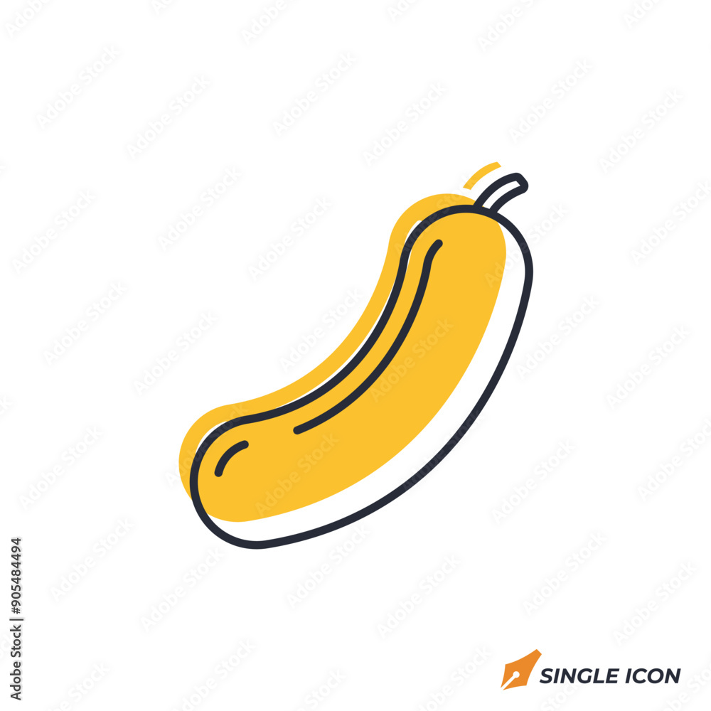 Poster cucumber icon vector illustration. cucumber symbol isolated on white background