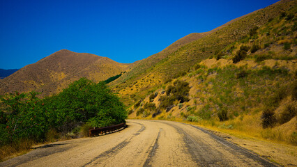 Lucky Peak Lake on the Boise River in Ada County, Idaho, USA : the Beautiful Foothill Reservoir created in 1955 with the construction of Lucky Peak Dam