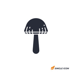 Mushroom icon vector illustration. Mushroom symbol isolated on white background