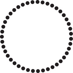 Dotted circular round, symbol, icon, frame