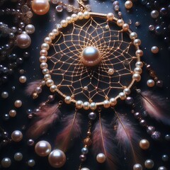   Dream catcher pearl Pearls with shimmering hues resembling a d