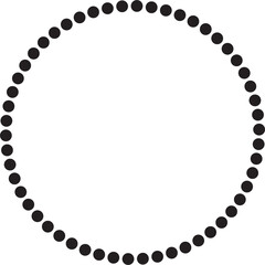 Dotted circular round, symbol, icon, frame