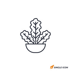 Kale icon vector illustration. Kale symbol isolated on white background