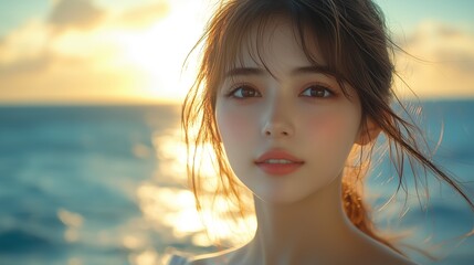 クルージングを楽しむ日本人女性