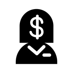 Business woman icon vector illustration graphic design