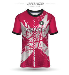 Jersey T-shirt design football