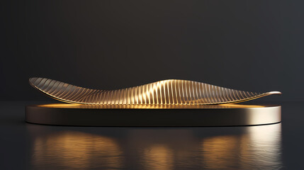 Obraz premium Luxurious circular platform for product display