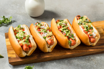 Spicy Homemade Mexican Hot Dogs
