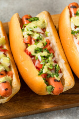 Spicy Homemade Mexican Hot Dogs