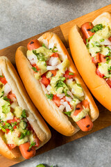 Spicy Homemade Mexican Hot Dogs