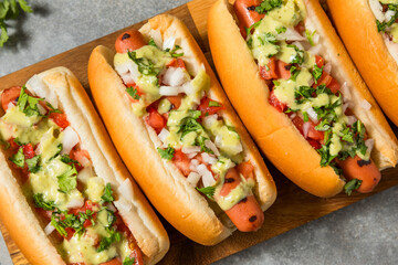 Spicy Homemade Mexican Hot Dogs