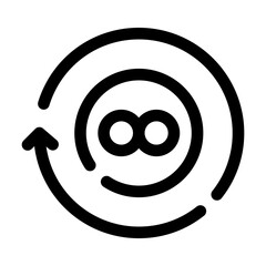 infinite line icon