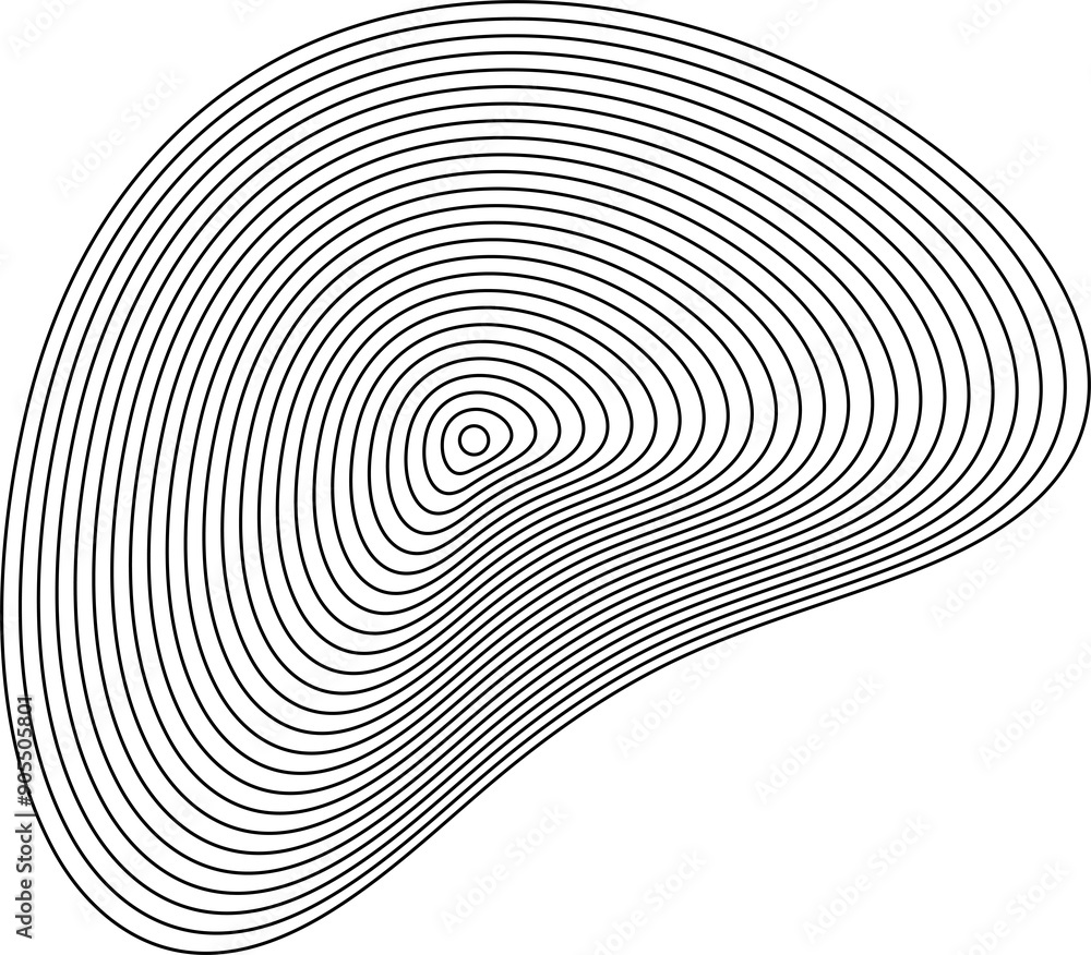 Poster circle with lines created blend. technology style