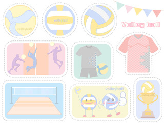 バレーボール■メモ帳セット