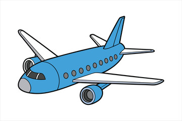 Boeing 787 Dreamliner  line art vector