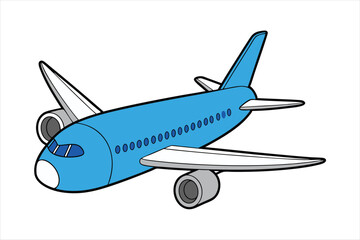Boeing 787 Dreamliner  line art vector