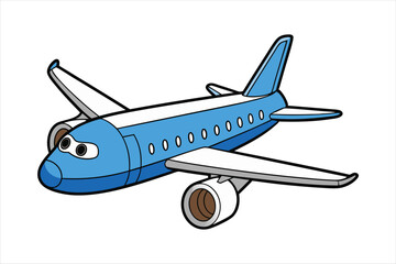 Boeing 787 Dreamliner  line art vector