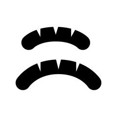 Sausage icon vector illustration graphic design