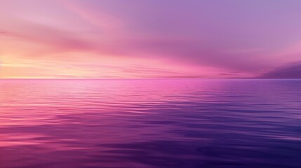 Obraz premium A smooth gradient background transitioning from deep purple to vibrant pink, evoking a sense of calm and serenity reminiscent of a tranquil twilight sky