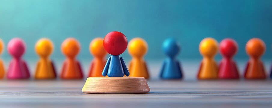 Qualitative research, focus groups and interviews, flat design illustration