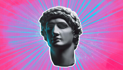 Man in Neon Glow: Energetic and Trendy Visual Aesthetic