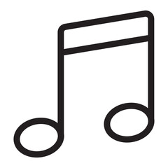 Music line icon.