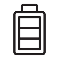 Battery line icon.