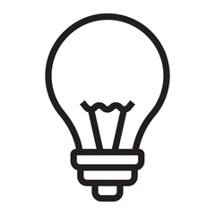 Lightbulb line icon.
