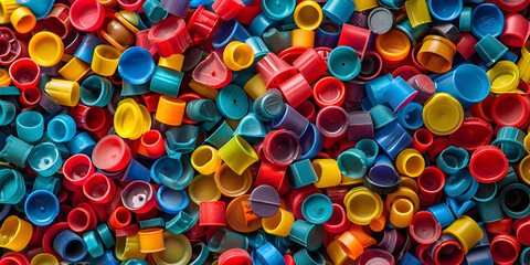 Multicolor Plastic Pieces Abstract Texture for Bold Background