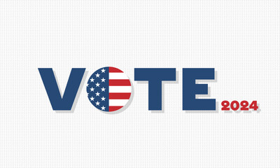 Fototapeta premium Vote day Presidential Election 2024 in United States 
