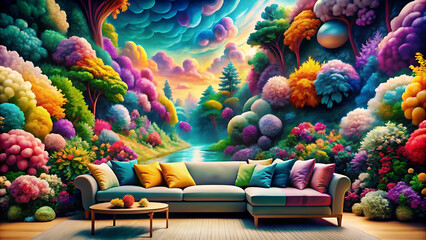 Colorful background design. Color Futuristic Wallpaper.