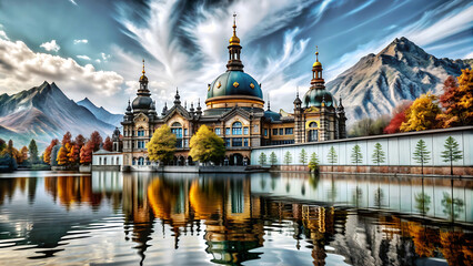 Obraz premium Colorful background design. Color Futuristic Wallpaper.