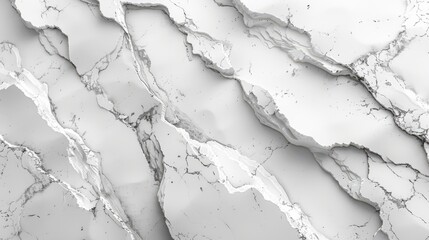 Obraz premium Elegant white marble texture with subtle gray veining, perfect for backgrounds, wallpapers, or design projects.