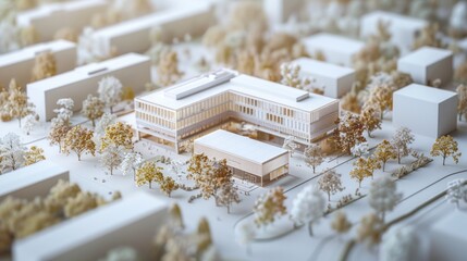 Educational Campus Maquette Visualizatio
